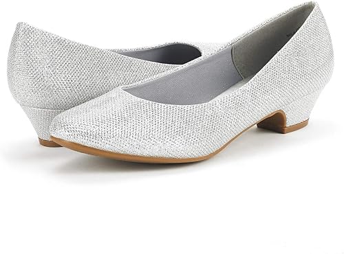 Dream Pairs - Zapatos de tacón alto Mila Low Chunky para mujer