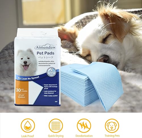 Vista 16 de Almohadillas absorbentes para cachorros, almohadillas de entrenamiento de secado rápido para perros y gatos, almohadillas a prueba de fugas