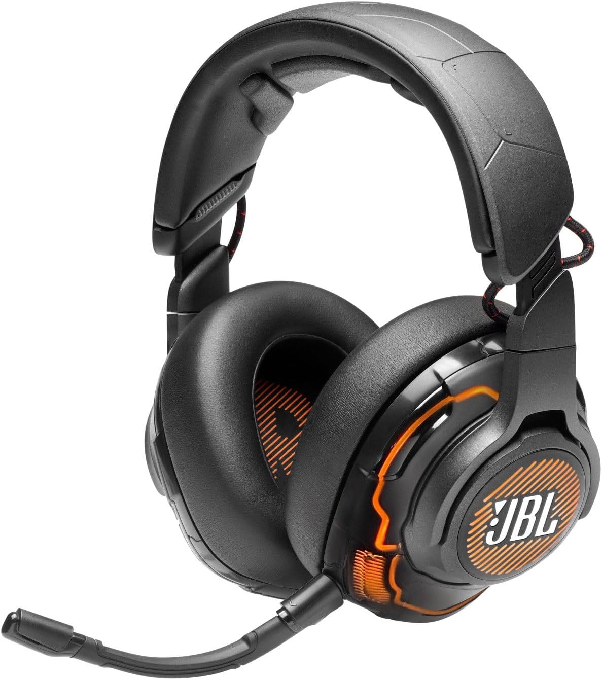 JBL Quantum ONE Over-Ear USB Wired Professional Gaming Headset with Head Tracking-Enhanced QuantumSPHERE 360 Technology, Compatible with PC, Playstation and Xbox, Black