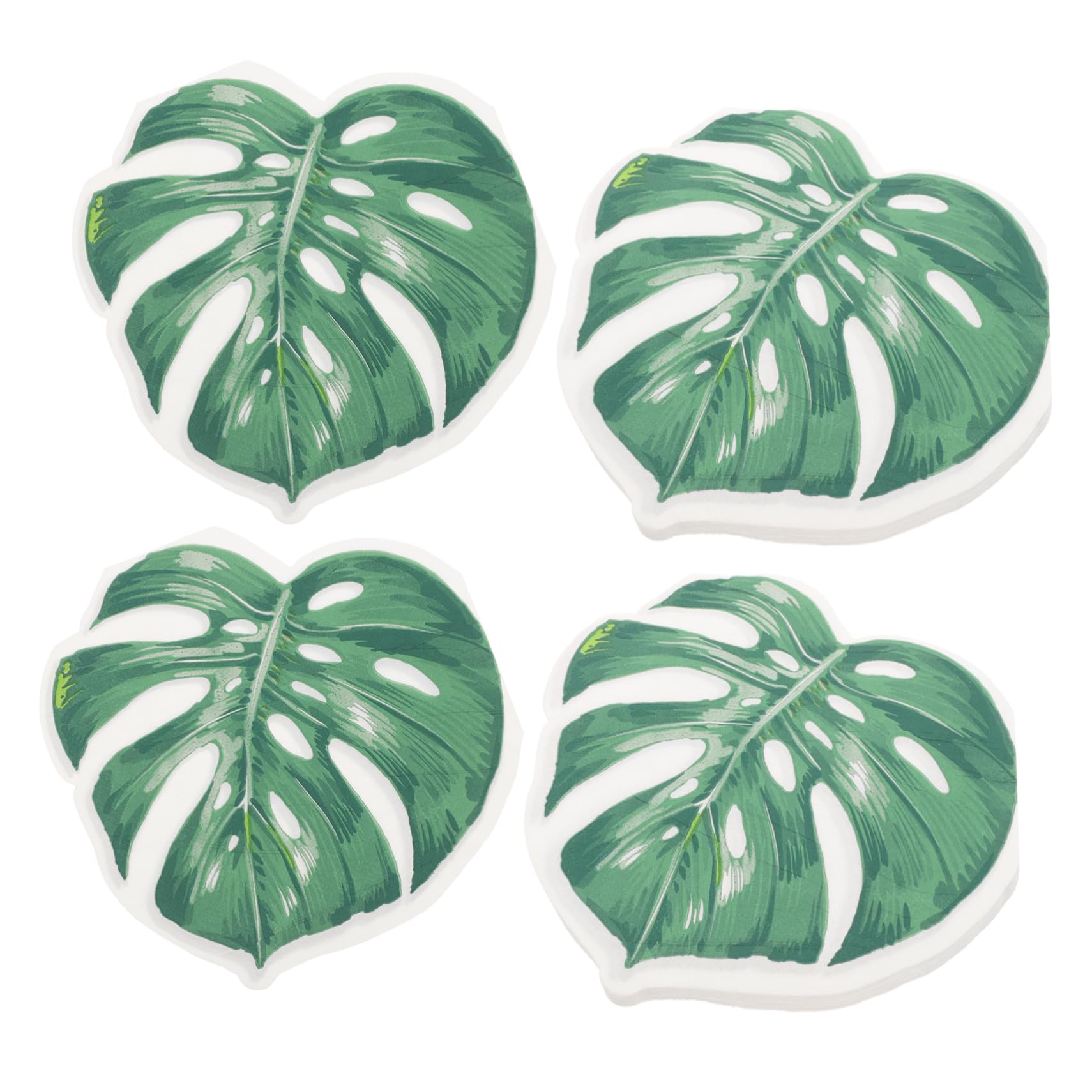 BESTYASH 5 Piezas 2 servilletas de papel para fiestas tropical decoración servilletas de mesa para el hogar para banquetes pulpa de madera virgen Green