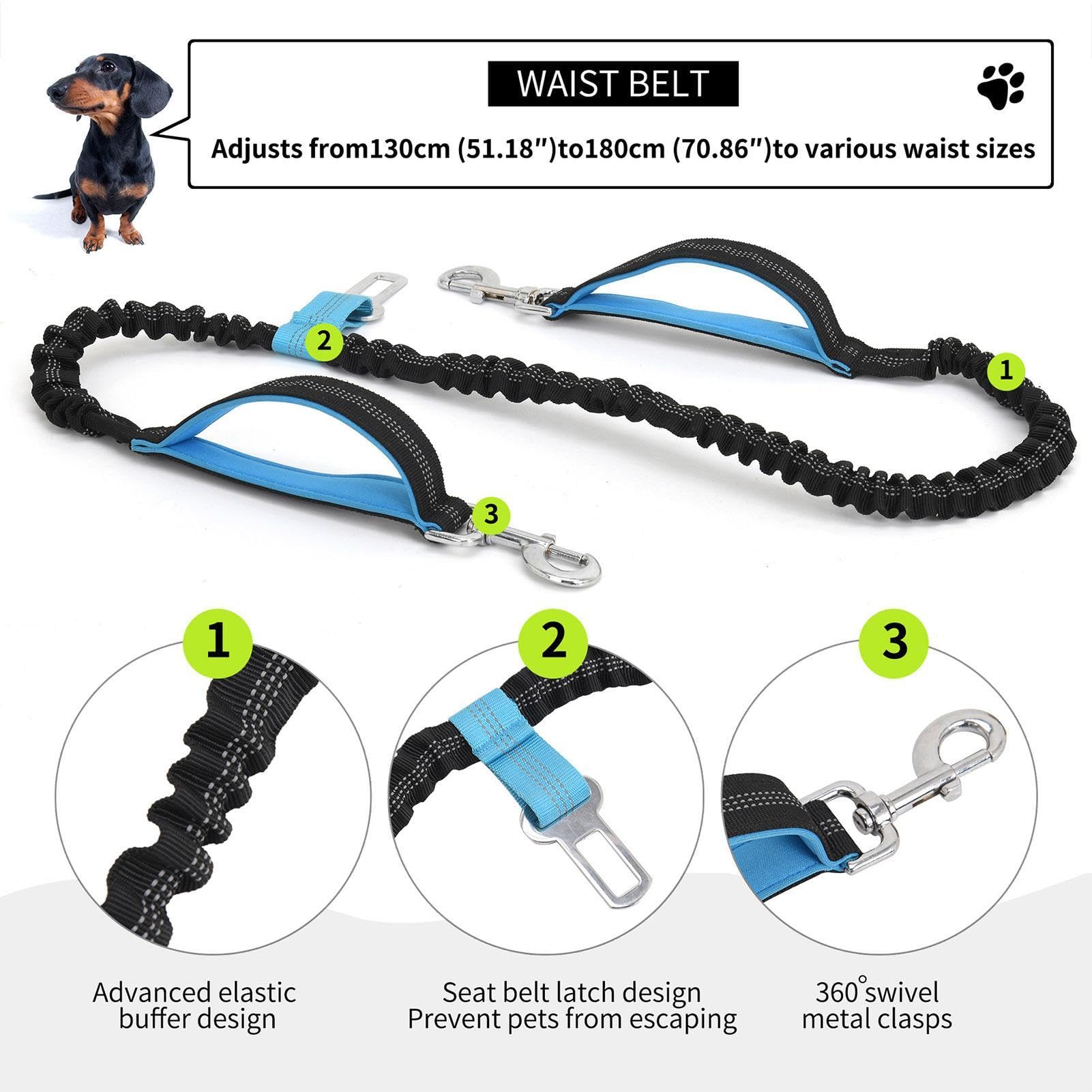 Riñonera para Senderismo, riñonera para pasear Perros Riñonera Impermeable