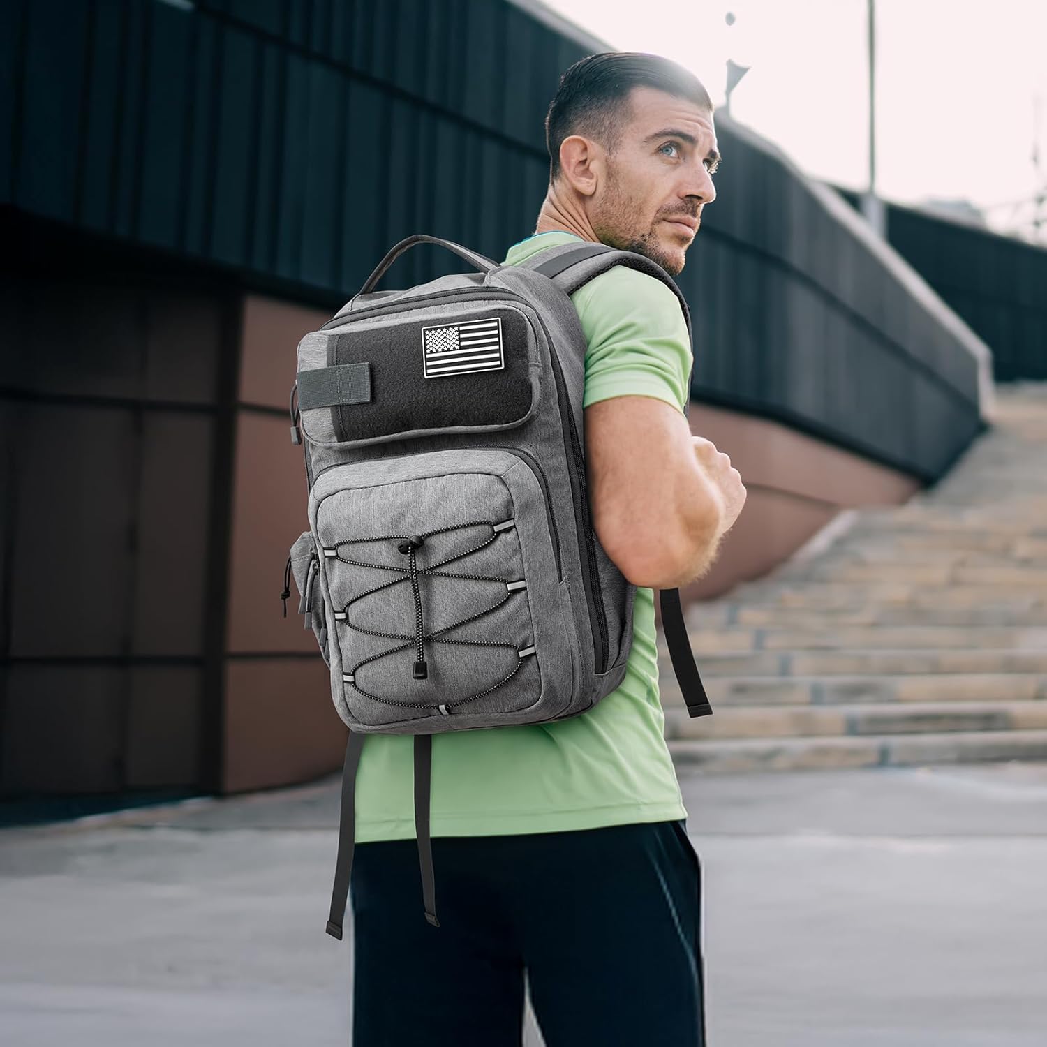 G4Free Pickleball Backpack Fits 2 to 6 Paddles, Large Pickleball Bag with Fence Hook for Men and Women (Light Grey) - Image 8