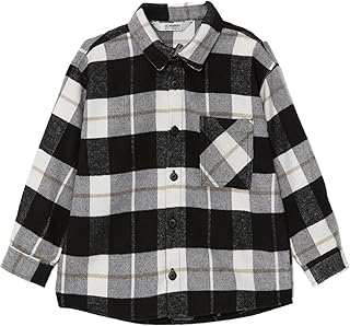 جاكيت قميص كاروهات بقصة واسعة للأولاد من ال سي وايكيكي