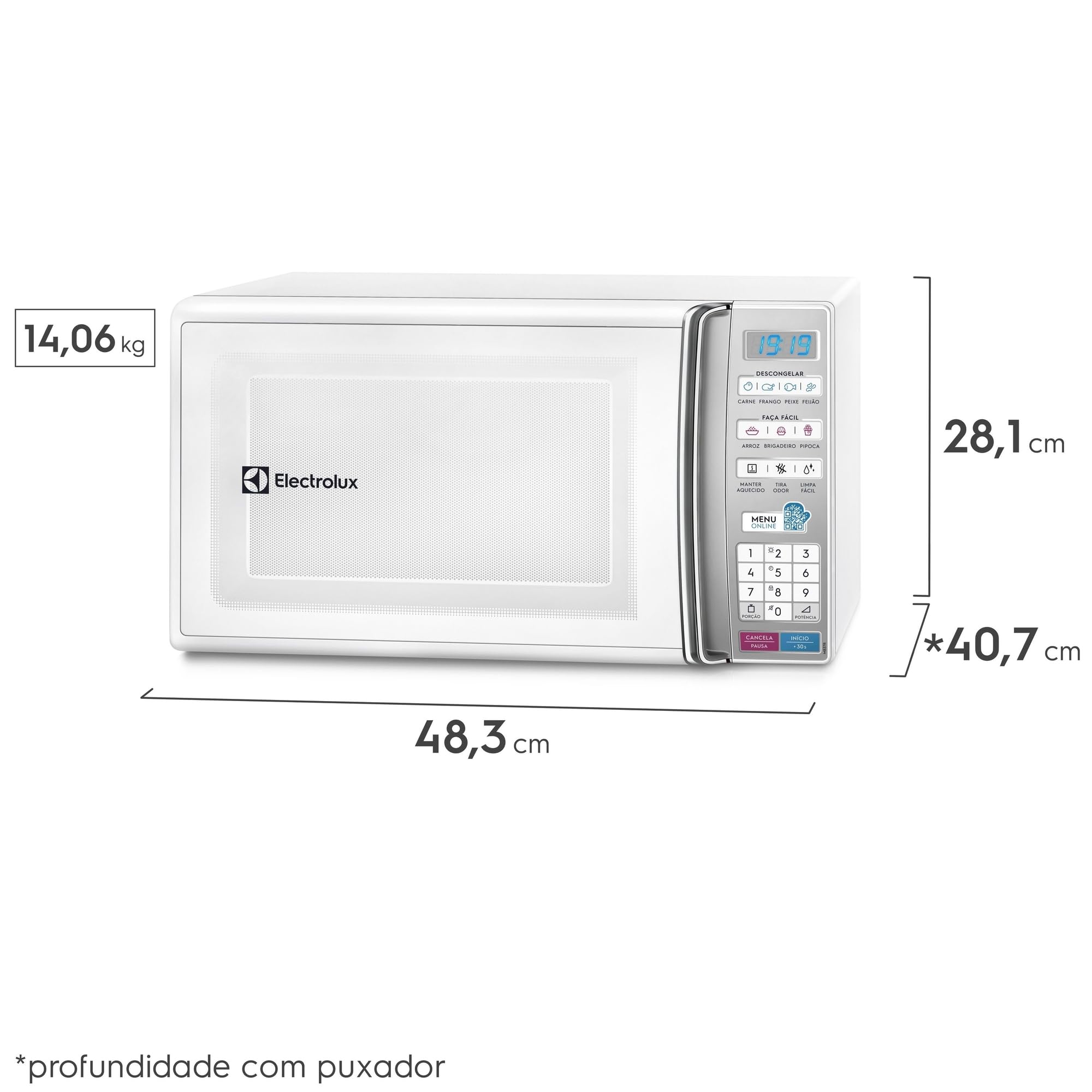 Micro-Ondas, MB37R, 27L, Branco, 110v, Electrolux | Amazon.com.br