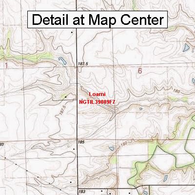 Amazon.com : USGS Topographic Quadrangle Map - Loami, Illinois (Folded ...