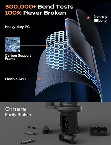 Miniatura 9 de Soporte para tableta 3 en 1 para botella de coche, soporte para tableta de automóvil, soporte de tableta de aleación de aluminio resistente, soporte