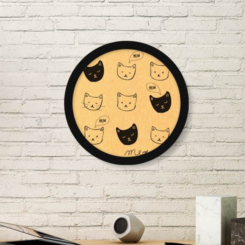 Cadre chat blanc une touche artistique de tendresse dans votre salon