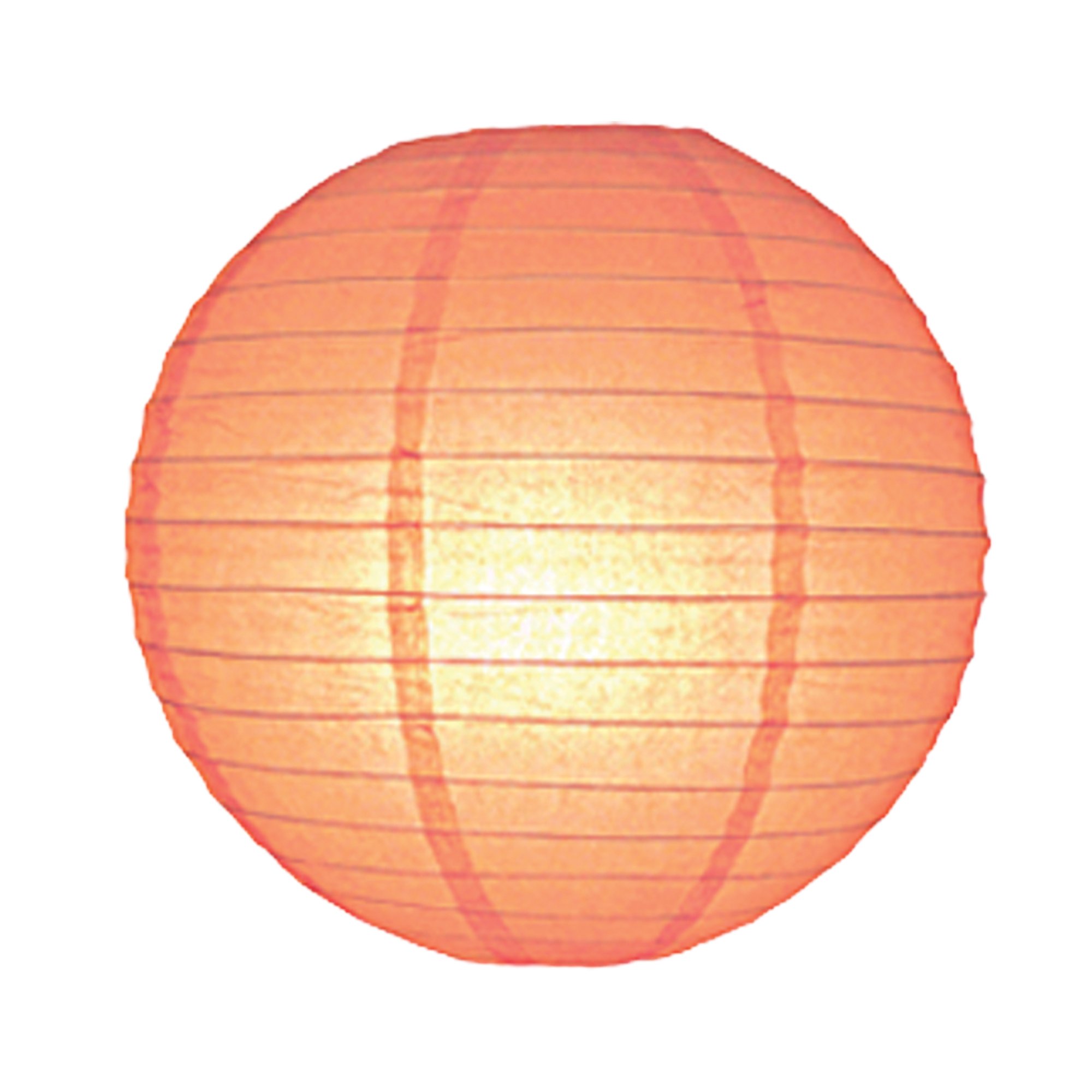 12''(30cm) Wire Paper Lantern Light Shade Lampshade In Peach