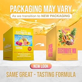 Dr. Prices Electrolytes Hydration Powder Packets - Tropical, 30 Packs | Sugar Free Electrolyte Drink Mix, 72+ Trace Minerals, Manganese | Keto Electrolytes, Vegan, Doctor-Formulated, Made in USA