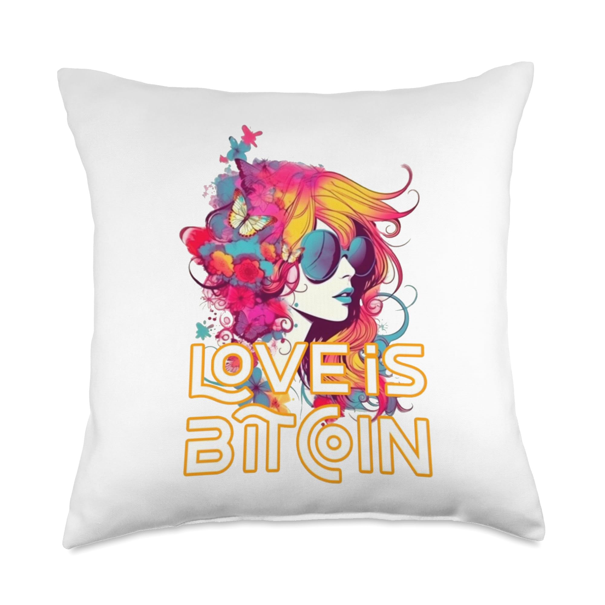 Amazon.com: Bitcoin fixes this Krypto Währung Geld Hodl Bitcoin BTC Love  Passion Girl Colourful Throw Pillow, 18x18, Multicolor : Home & Kitchen