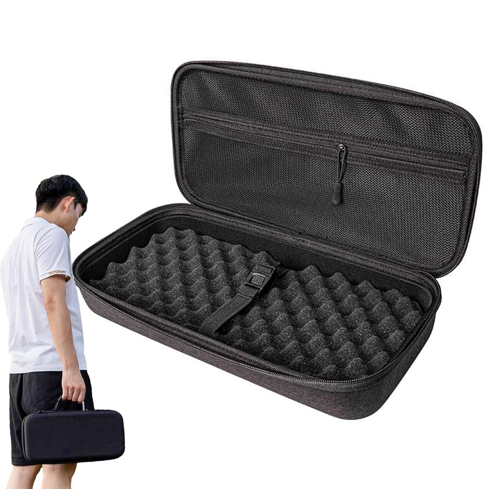 Case de Transport de Cartes Graphiques, Sac de Rangement Portable Anti-Shock, Grand boîtier de Voyage Protecteur résistant à l'usure étanche pour GPU, Cartes de Jeu et Accessoires électroniques