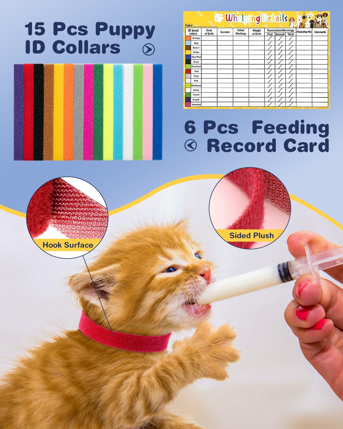 Kit Parto Animais TLSIOD - 12 Filhotes Completo Azul