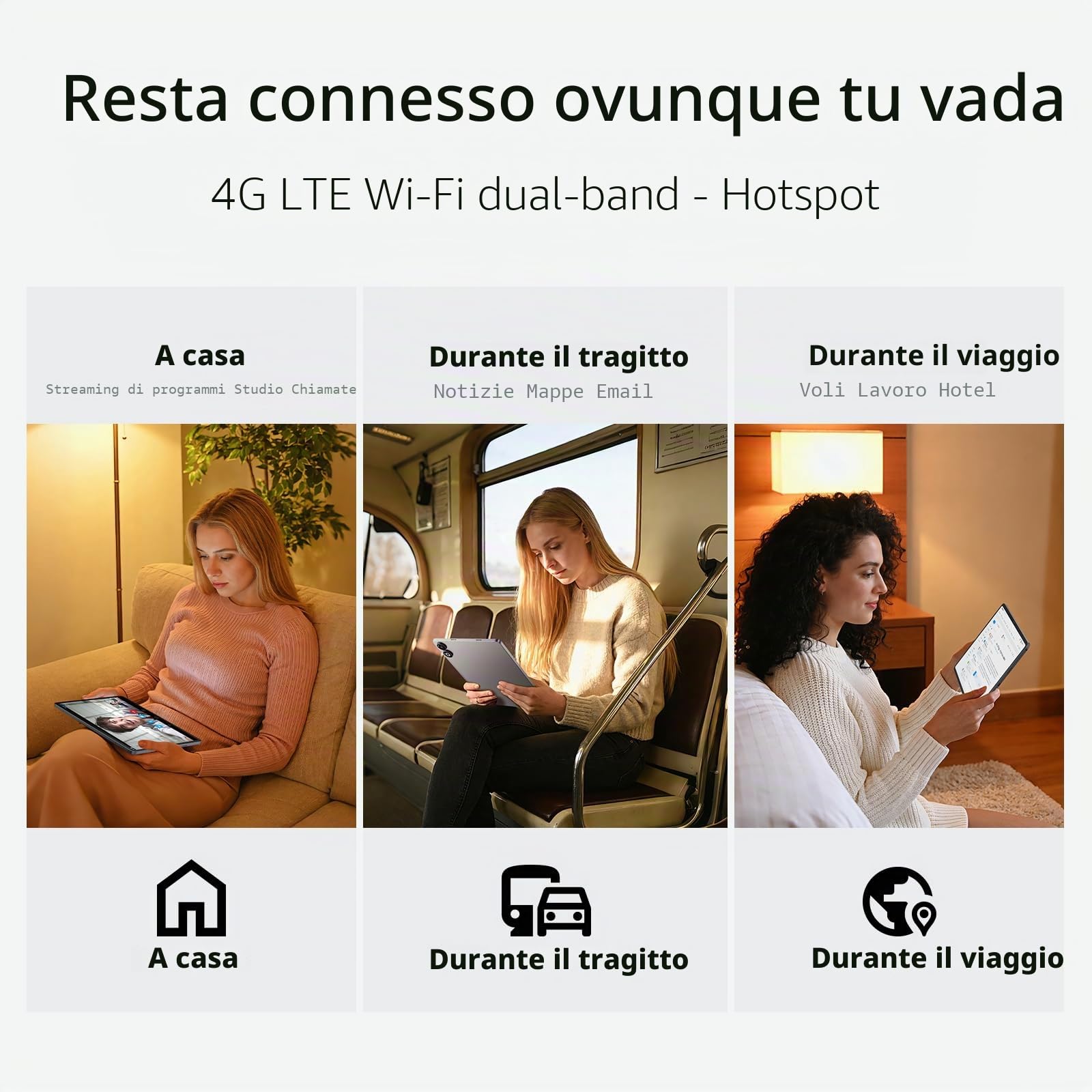 SVITOO Tablet 13 pollici, Android 16, 4G LTE con slot SIM, 8 GB RAM + 32 GB di espansione, 128 GB di memoria, 2 K Display 2240 x 1600, 90 Hz, 11000 mAh, Widevine L1