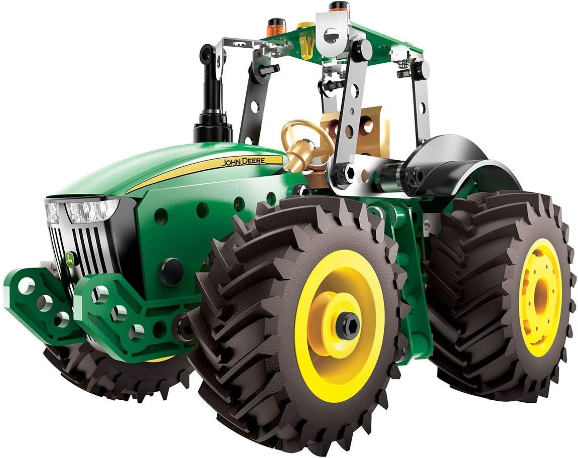 Kit de construcción MECCANO Erector John Deere 8R Tractor con