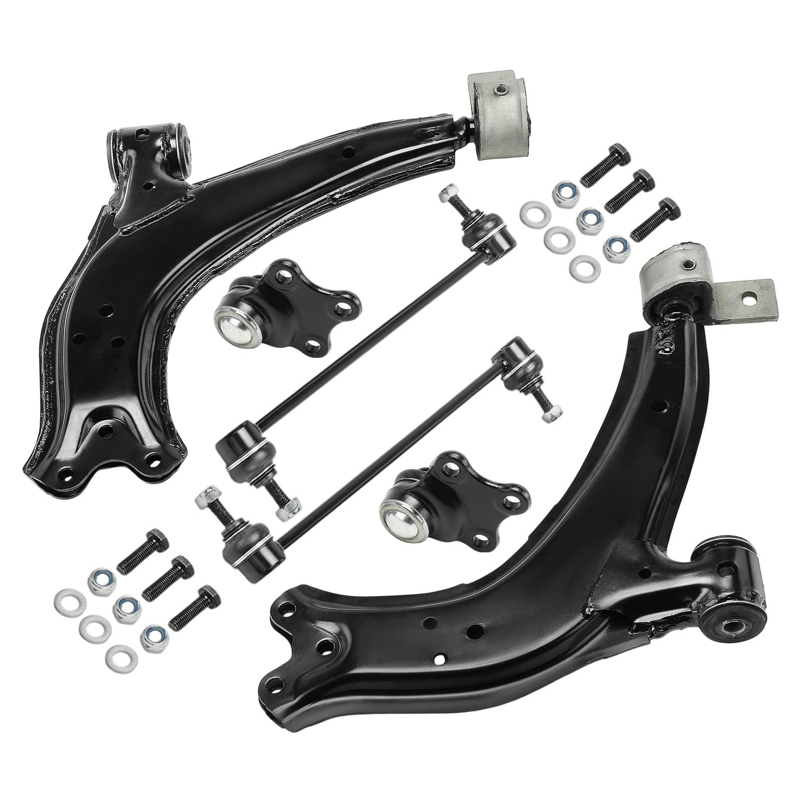 Frankberg 6x Kit de Bras de Suspension Avant Gauche Droite Compatible avec Xsara N1 Partner Combispace 5 G Xsara Coupé N0 Xsara Break N2 Partner Camionnette/MPV 5 G Remplacer# 3520H5