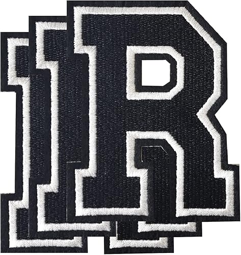 Miniatura 61 de Parches de letras para planchar de 3.1 pulgadas, parche de letras individuales bordadas para ropa, vestido, sombrero, jeans, accesorios