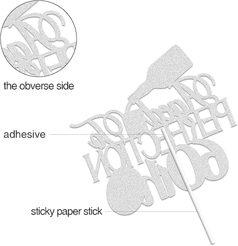 Miniatura 3 de Decoración para tartas de 60 cumpleaños con diseño de whisky de 60 años, decoración de pastel de 60 años, suministros para fiestas temáticas de 1963