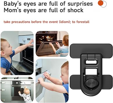 Refrigerator Lock | Keyless Refrigerator Door Latch Locks - Oven Baby Proofing, Refrigerator Door Locks, Oven Child Safety Lock for Refrigerator/Fridge/Freezer Refrigerators