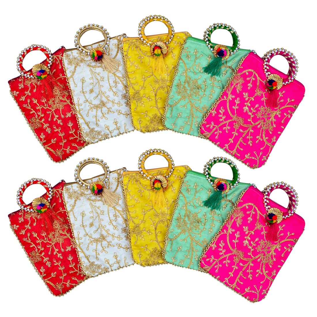 AT Ankit Traders Embroidered Vintage Potli Pouches for Women,Potli Bags for Return Gifts,Potli Purse for Wedding,Shagun Potlis for House Warming(Pack of 18) (B0C37HNQVV) Amazon Price History, Amazon Price Tracker
