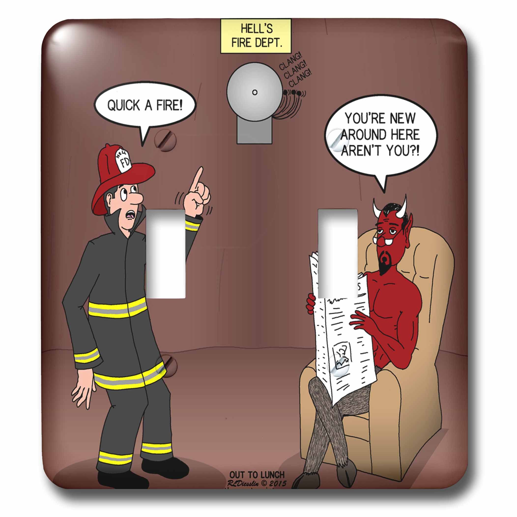 Interrupteur double Hells Fire pour remplacer vos plaques de plastique jaunies