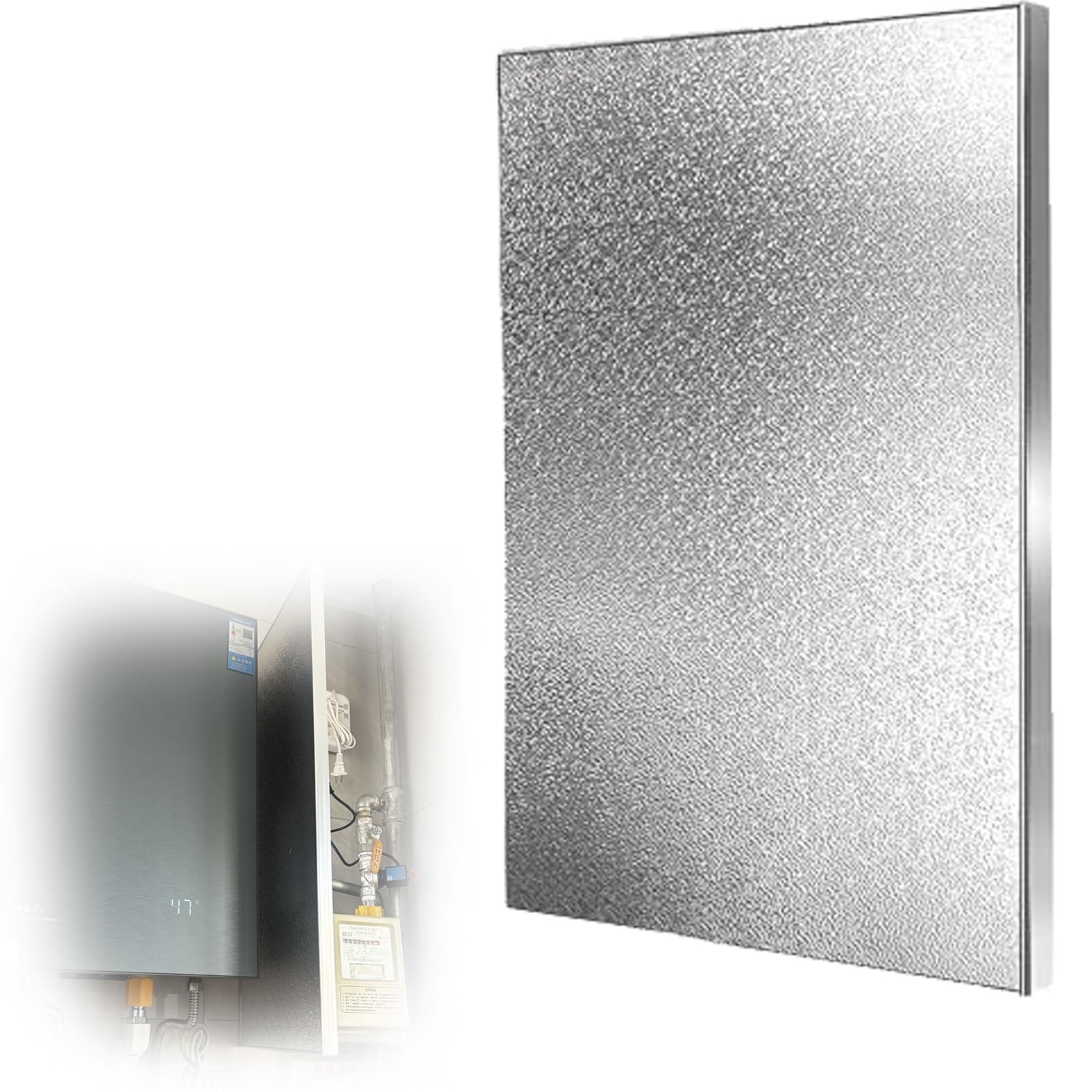 NURUGURE Fridge Heat Shield, Magnetic Heat Shield Insulation Pad for Stove Refrigerator Wall and Kitchen Counter
