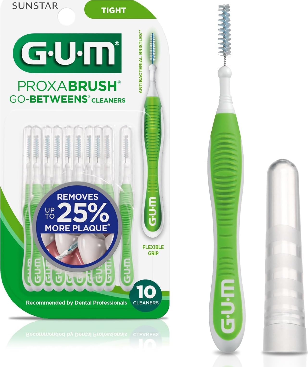 Proxabrush Go-Betweens Tight Interdental Brushes, 10 Count