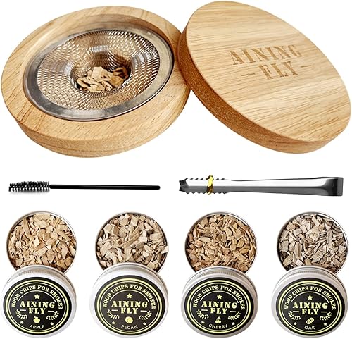 Miniatura 1 de Kit de ahumador de cóctel-AINING FLY Old Fashioned para ahumador de whisky, kit de ahumador de bourbon, ahumador de bebidas para infundir cócteles,