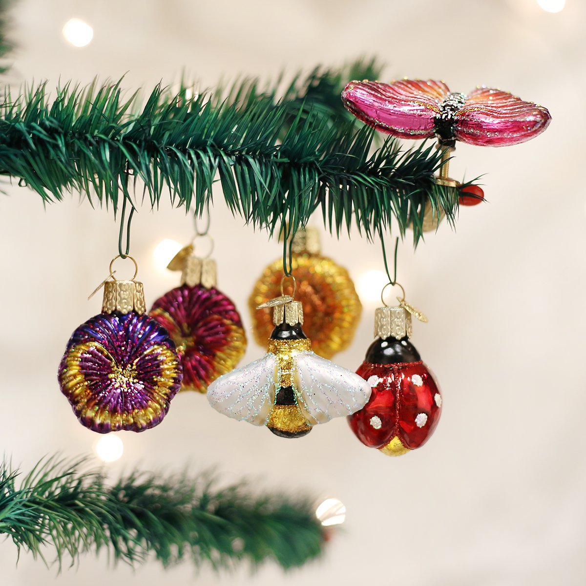 Weihnachtsbaum Ornament 'Der Thron' - Handbemalter Glas Christbaumschmuck
