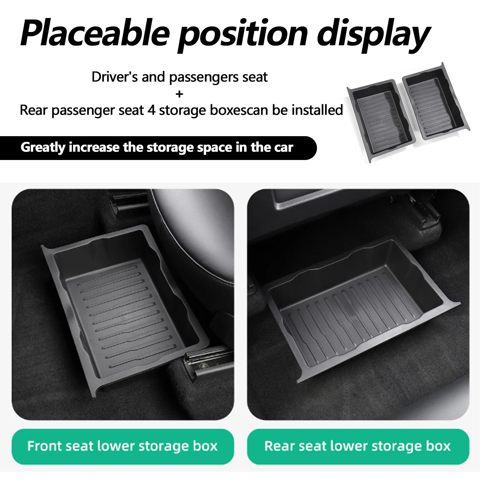 Organizador De Asiento Para Tesla Modelo Y 2 Unidades