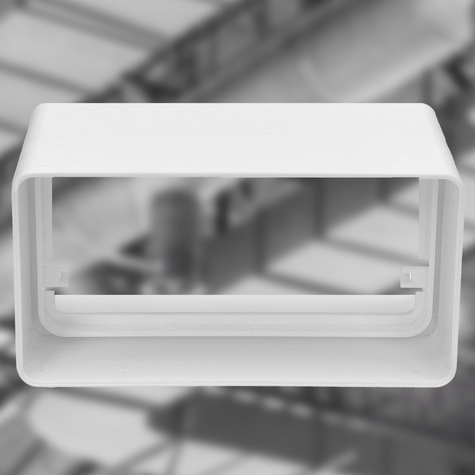 Conector Para Conductos De Ventilación 110x55mm Con Válvula Antirretorno | Fácil Montaje Sin Herramientas