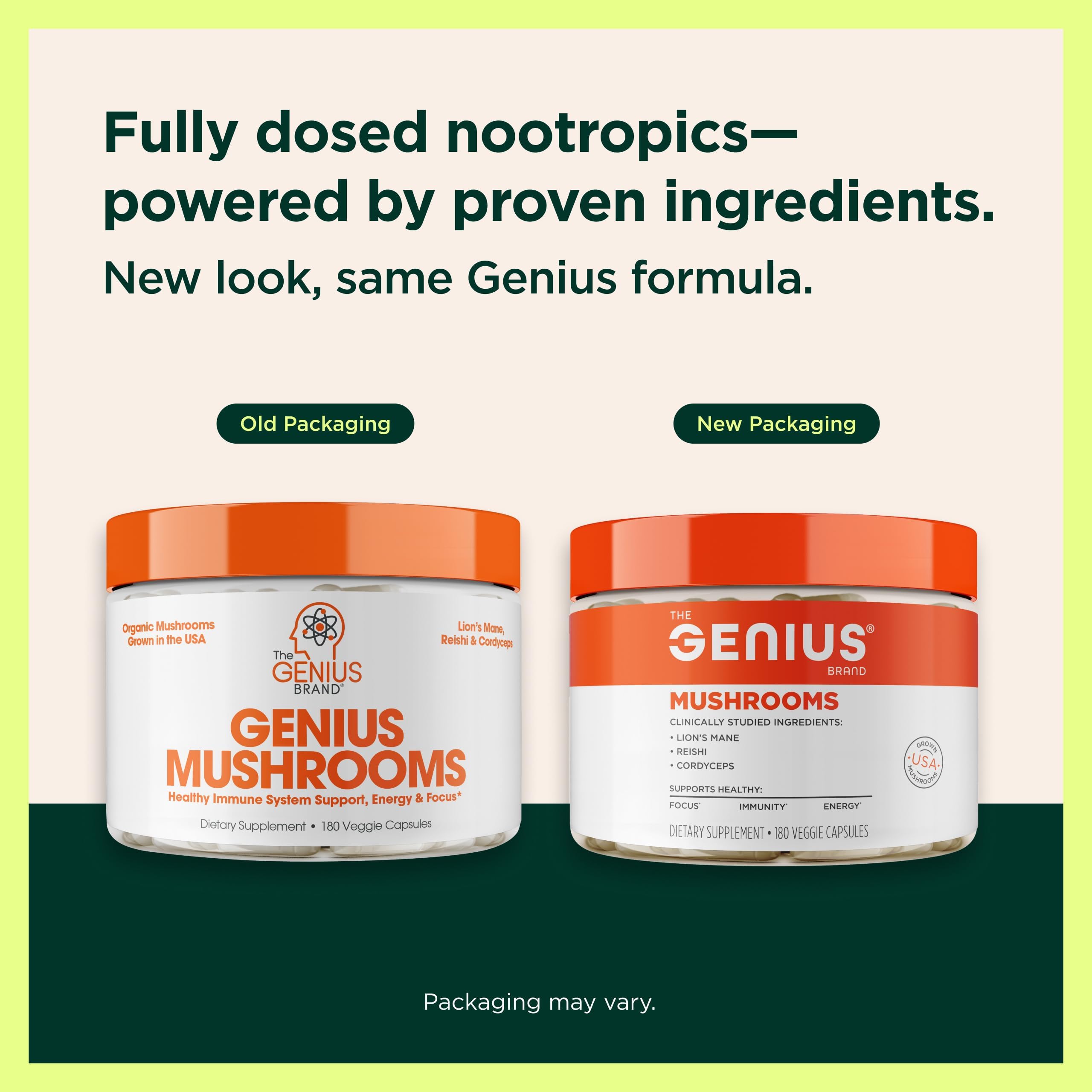 The Genius Brand Mushrooms, 180 Veggie Capsules — Amazon image 5