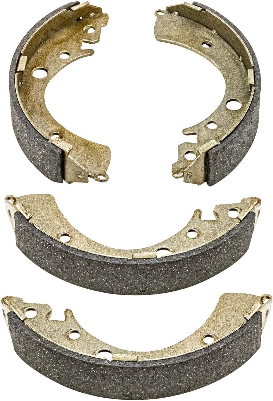 Detroit Axle - 4pc Brake Kit for 1996-2005 Honda Civic, Front Ceramic Brake Pads w/Hardware Rear Semi-metallic Brakes Shoes 1997 1998 1999 2000 2001 2002 2003 2004 Replacement