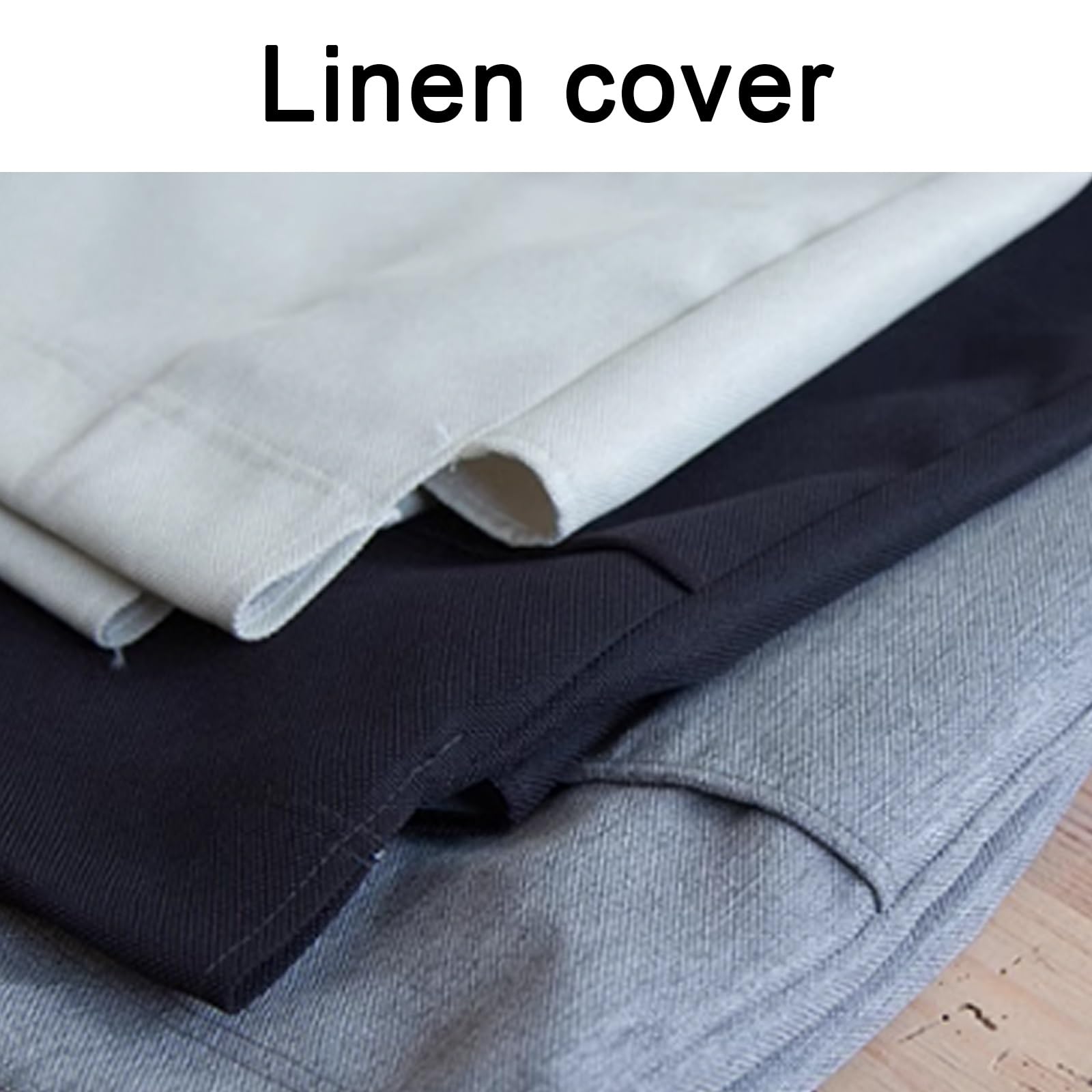 Laundry Basket Plegable Hecha de Madera Maciza, Cesta Ropa Sucia con Bolsa de Almacenamiento en el Lateral, Cestas for la Colada Plegables EE Lino, Resistente y Duradera(Gray)