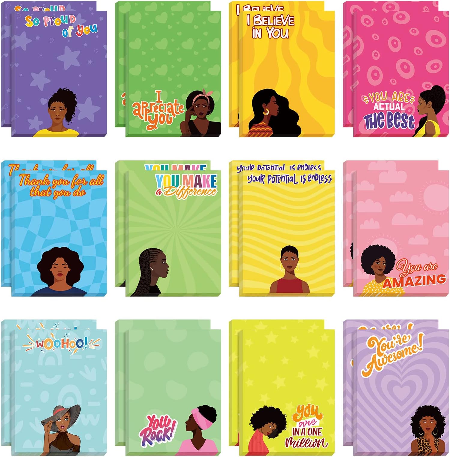 Cholemy 24 Pack Nurse Inspirational Sticky Notes - 3x4 Inch Motivational Notepads, Nurse Gifts - View #6