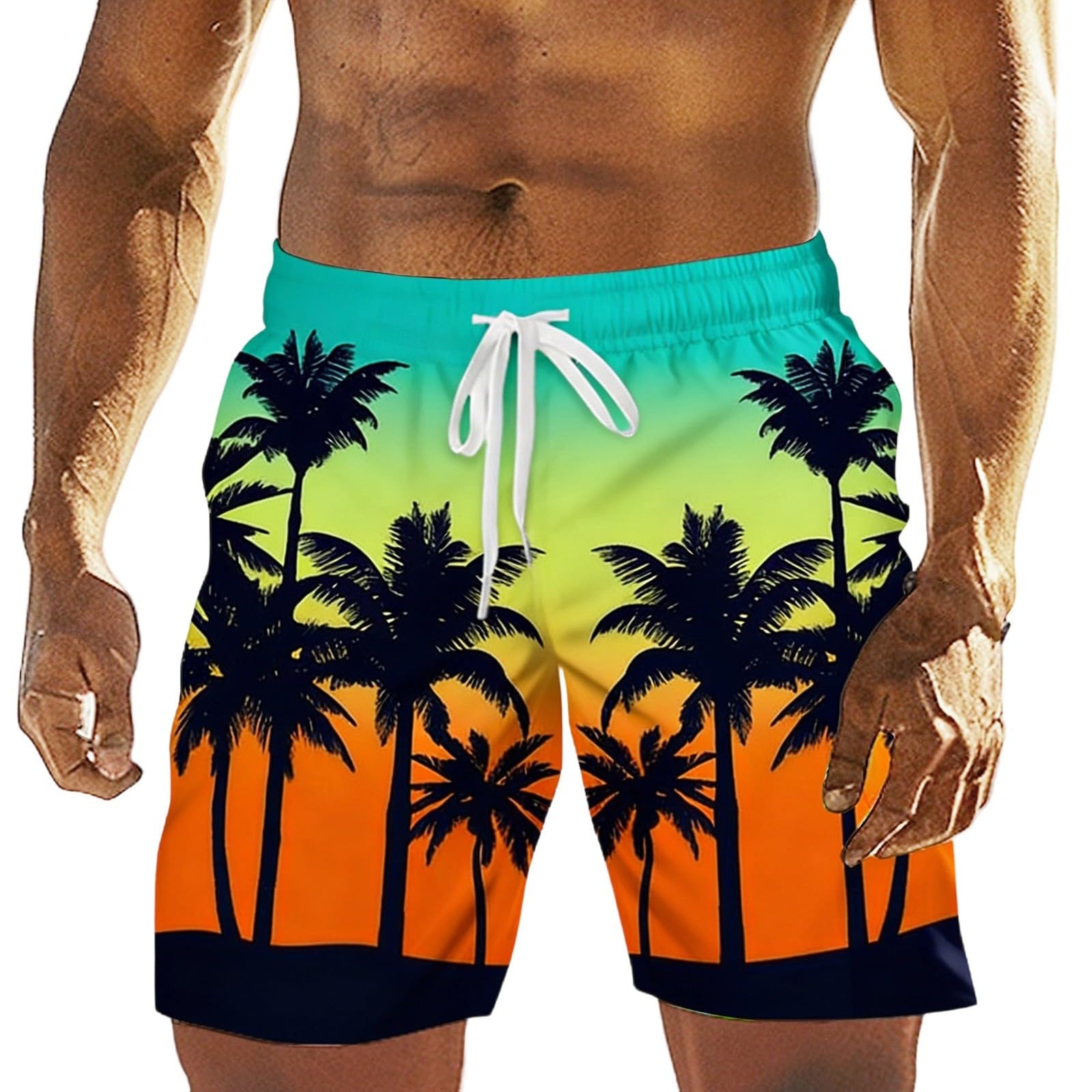 Bermuda Uomo Sportivi E Casual In Cotone, Pantaloncini Corti Con Elastico E Tasche, Per Palestra, Running E Basket, Taglio Regolare
