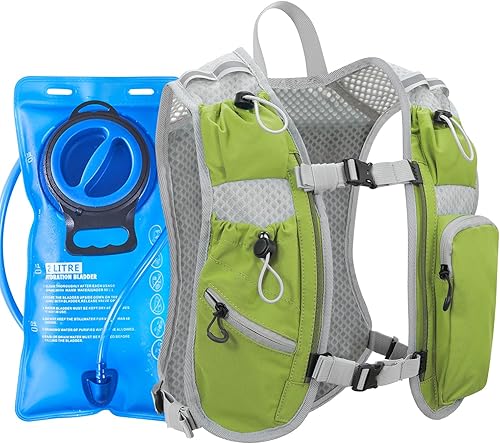 Miniatura 15 de Chaleco de correr para mujeres y hombres, mochila de hidratación para correr, chaleco para corredores, chaleco de hidratación, con soporte frontal