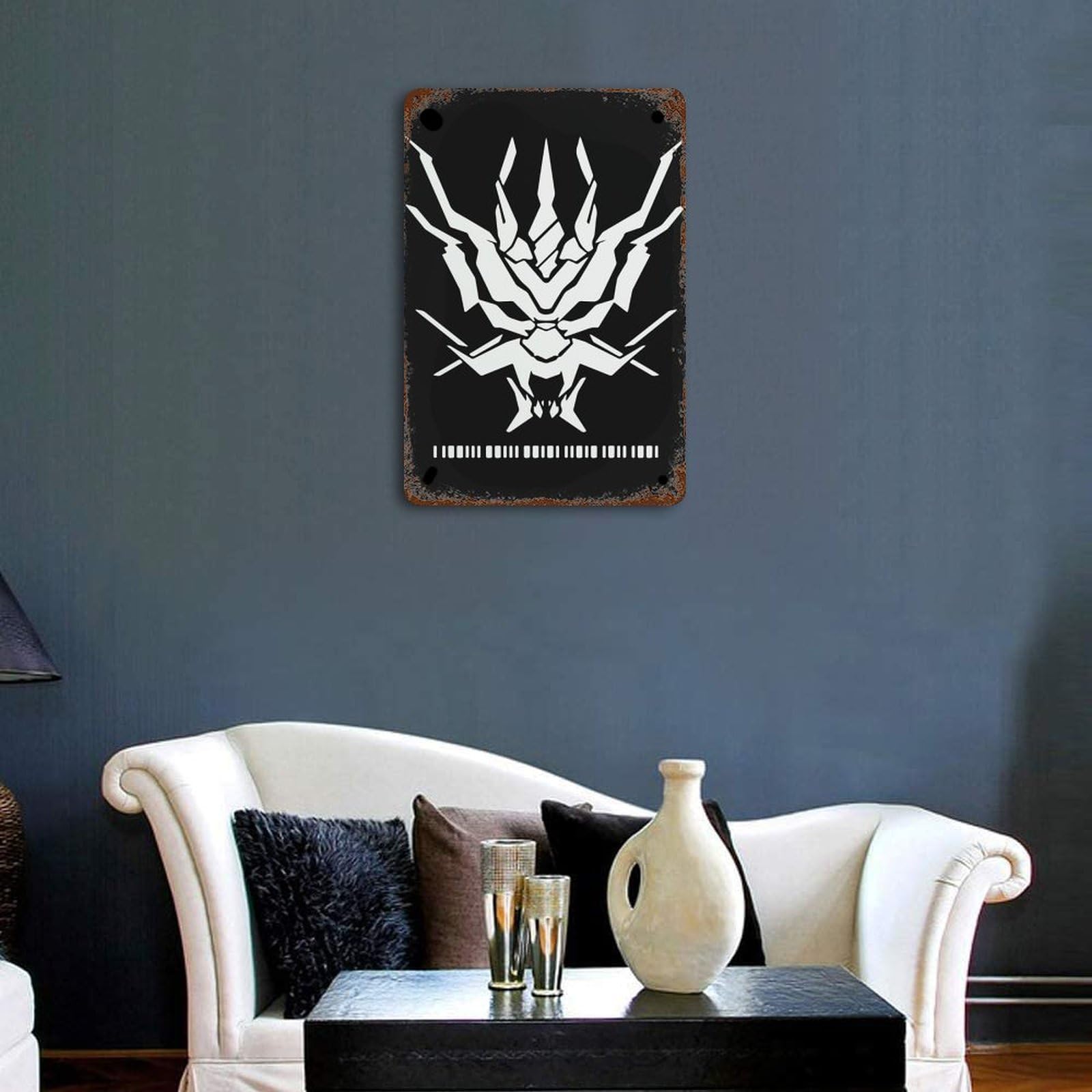 Amazon | ブリキ看板 アークナイツ 龍門 ロゴ 金属ポスター メタル