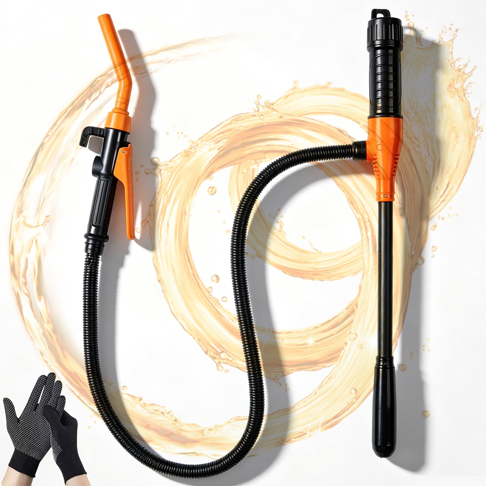 2.4 GPMElektrische Transferpumpe, pompe de transfert de liquide, pompe à essence pour bidon, pompe à essence électrique alimentée par batterie, pompe à bidon, pompe à huile électrique portable pour