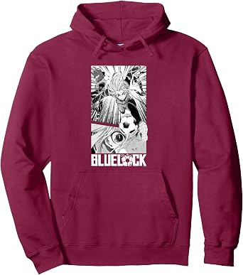 Blue Lock Hyoma Chigiri Running Through Big Chest Portrait Pullover Hoodie