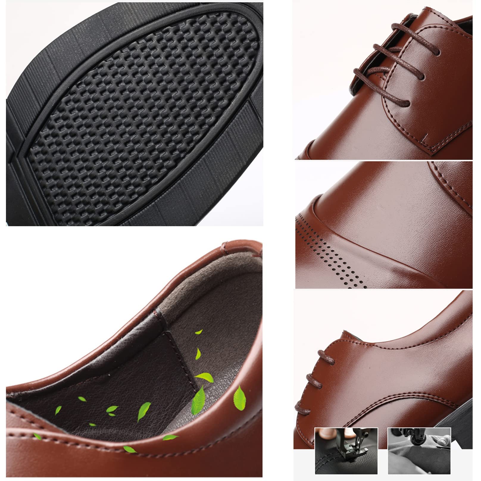 Scarpe in Pelle Formale per Uomo Affari Classici Oxford Uomini ragazzi Scarpe in Pelle Vestiti Regali San Valentino Scarpe Lacci Scarpe da Sposa