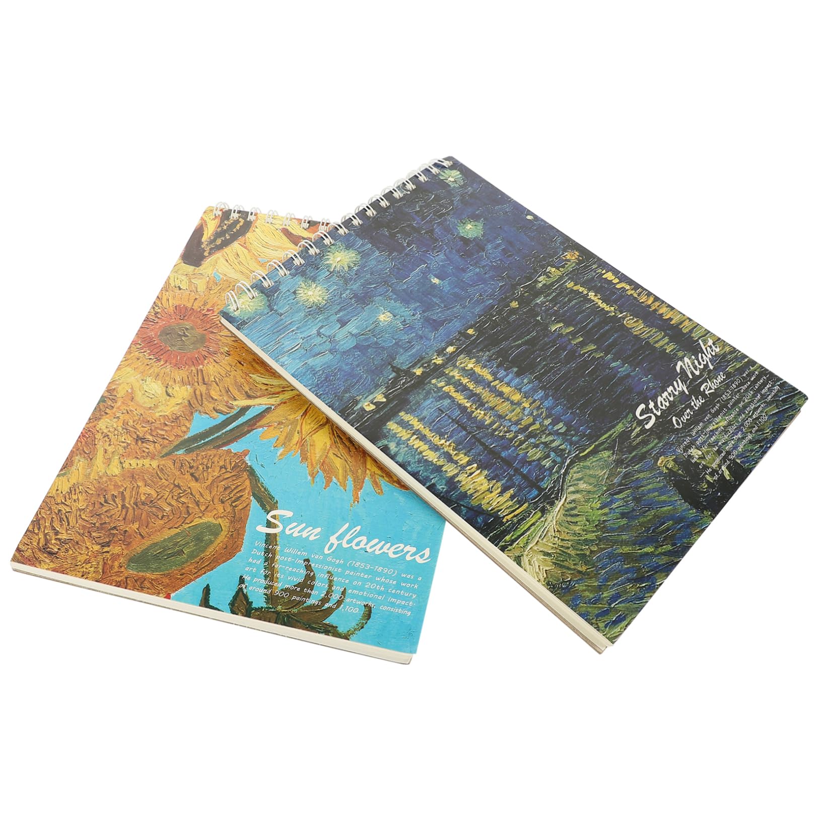 TEHAUX 2 Piezas Bosquejo Acuarela Libro Bloc De Dibujo A4 Cuaderno De Escritura De Viaje Libro De Escritura De Pintura Cuaderno De Dibujo Artístico Papel Alumno Espiral Libro De Fotos