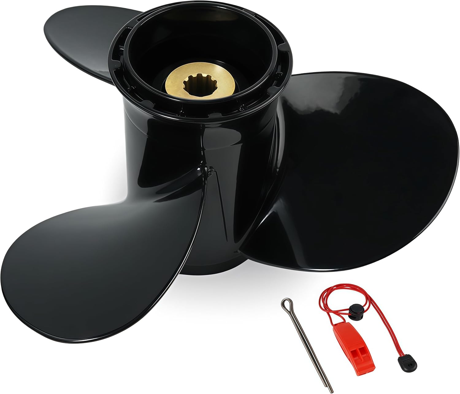 9 1/4 x 10 Pitch Boat Propeller Aluminum Propeller for Suzuki 8-20HP Outboard Motors,3 Blades 10 Spline Tooth,OEM Reference No.58100-90L60-019,RH