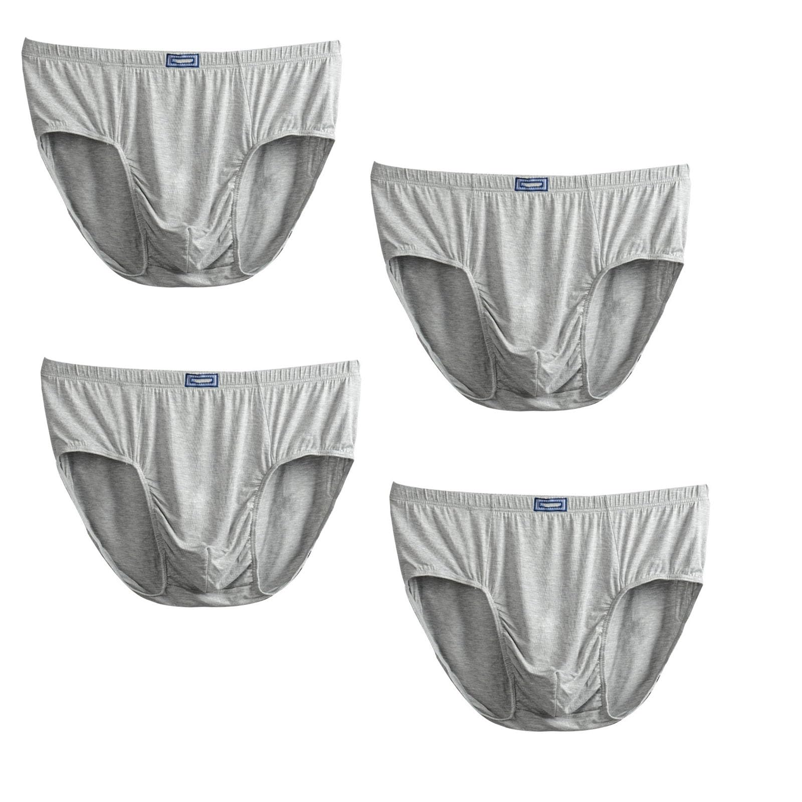 Loose Underwear for Men Plus Size Underpants Fat Boys Oversized Boxer Briefs Soft Big Inner Pants 4 Pack