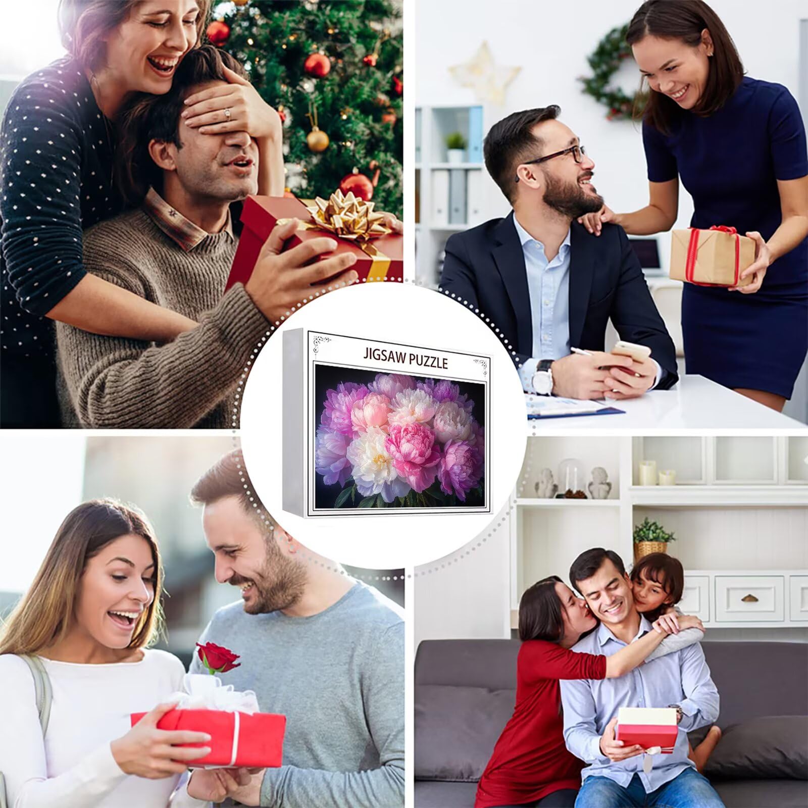 Puzzle 3000 elementów piwonia puzzle dla dorosłych kwiat 122 x 81 cm unikalne rzemiosło klasyczne 3D drewniana układanka do rodzinnych gier aktywnych, układanka zrób to sam do dekoracji ścian domu