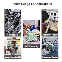 Vista 4 de 138Pro Mini Kit de osciloscopio digital de mano, alta frecuencia de muestreo de 2.5 MS/s, ancho de banda de 200 KHz, osciloscopios de bolsillo