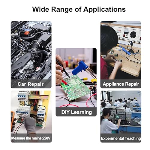 Miniatura 4 de Mivofun 138Pro Mini Kit de osciloscopio digital de mano, alta frecuencia de muestreo de 2.5 MSs, ancho de banda de 200 KHz, osciloscopios de