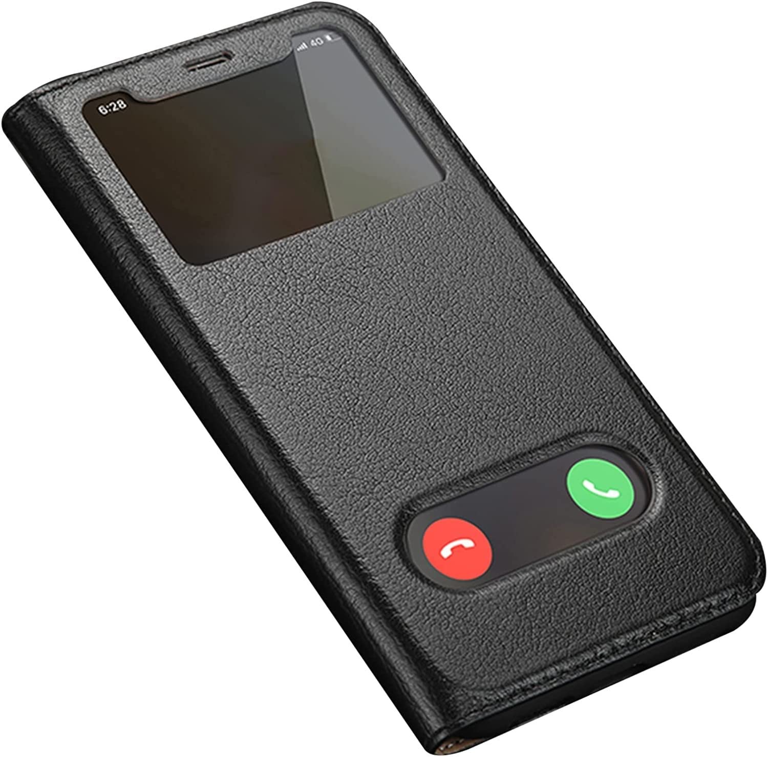 Étui à rabat en cuir de vache pour iPhone 13 Pro Max - 8