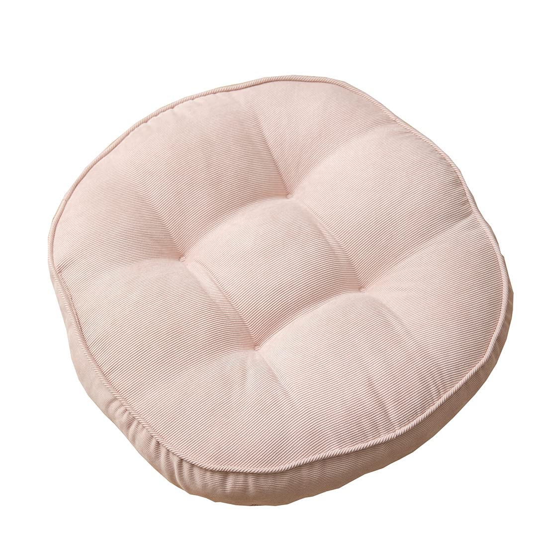vctops Corduroy Round Chair Pad Large Solid Pouf Tufted Thicken