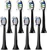 8pcs Toothbrush Heads Compatible with Philips Sonicare Electric Toothbrush, 4pcs Precision Clean and 4pcs Whitening Clean Brush Heads,Black