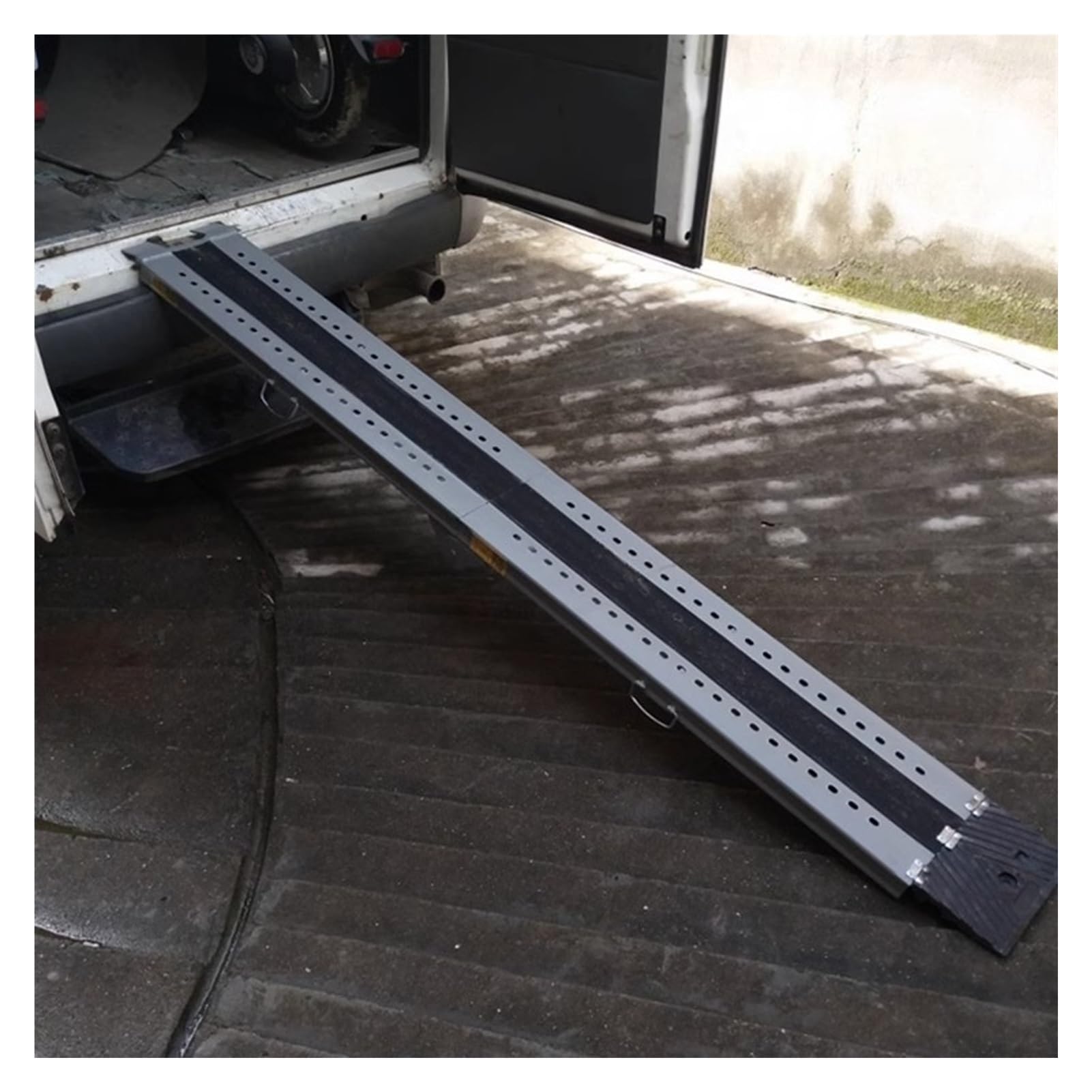 Rampa de umbral, rampa Plegable Antideslizante para Silla de Ruedas, escalones portátiles para Motocicletas, escaleras, Puertas, rampas, Placas de transición (Color: 2 m, tamaño: 5 Piezas)